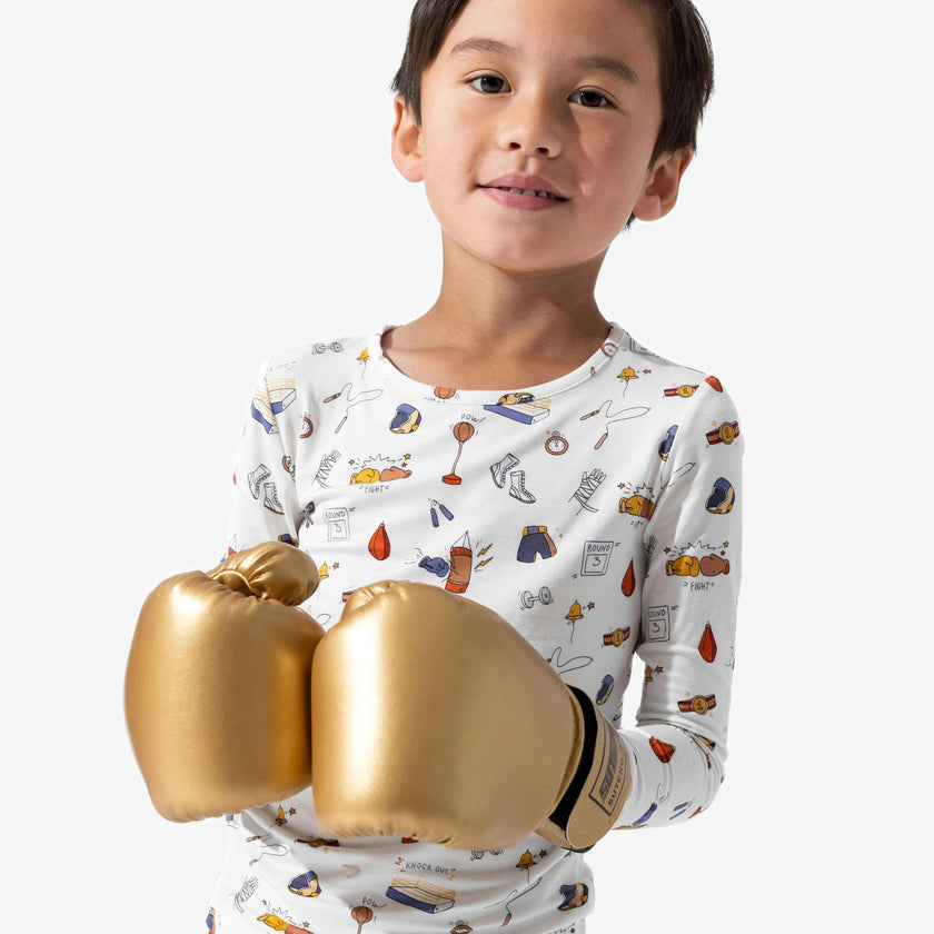Boxing Bamboo Kids Pajamas