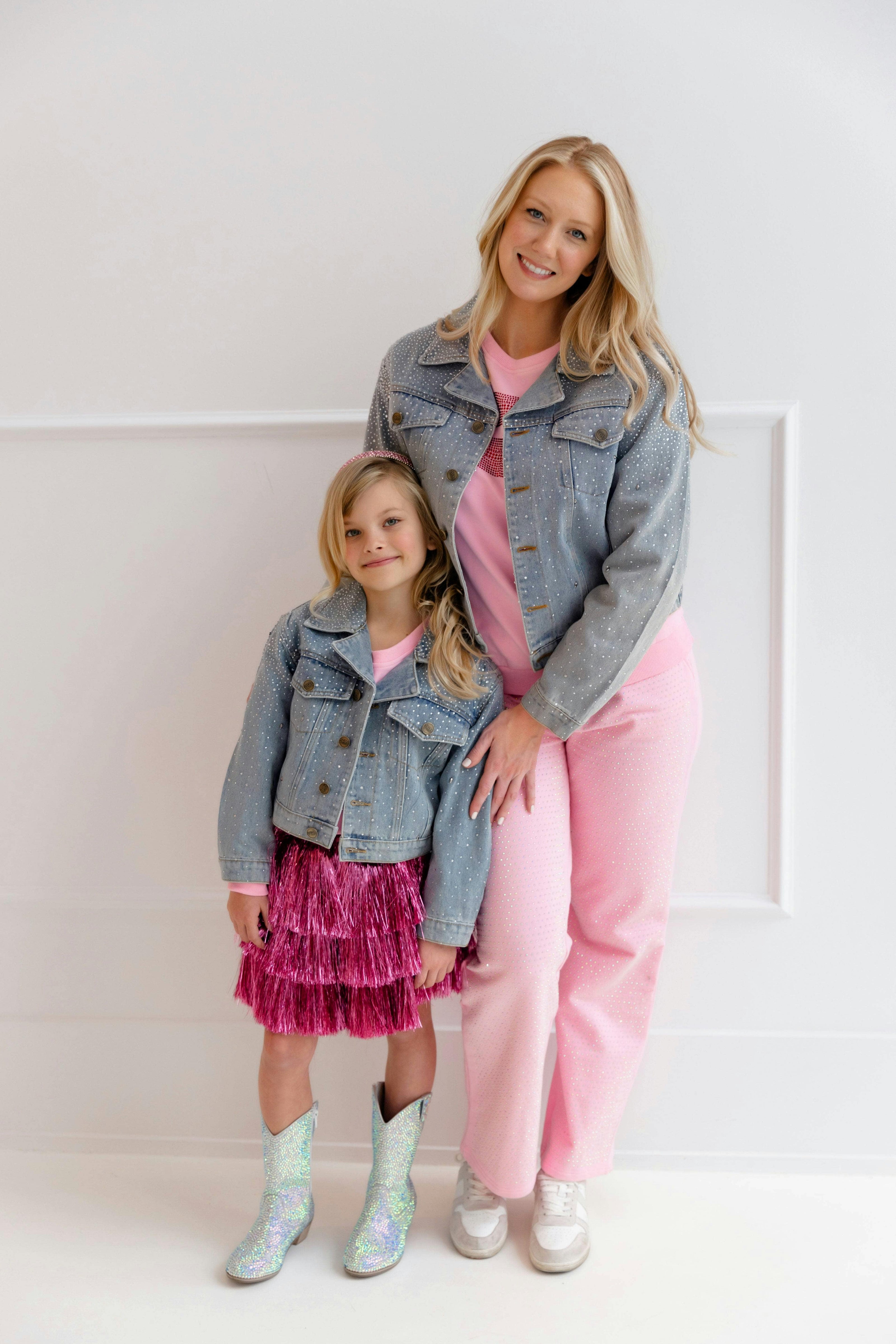Women's Crystal Denim Jacket