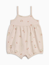 Sosi Tank Romper - Raspberries / Shell + Mint
