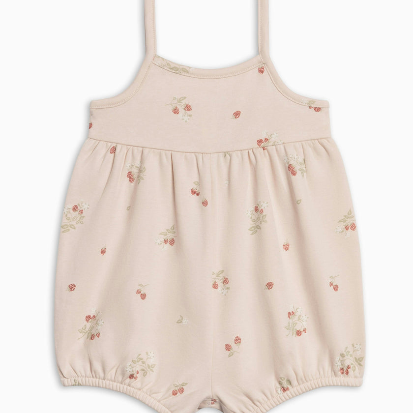 Sosi Tank Romper - Raspberries / Shell + Mint