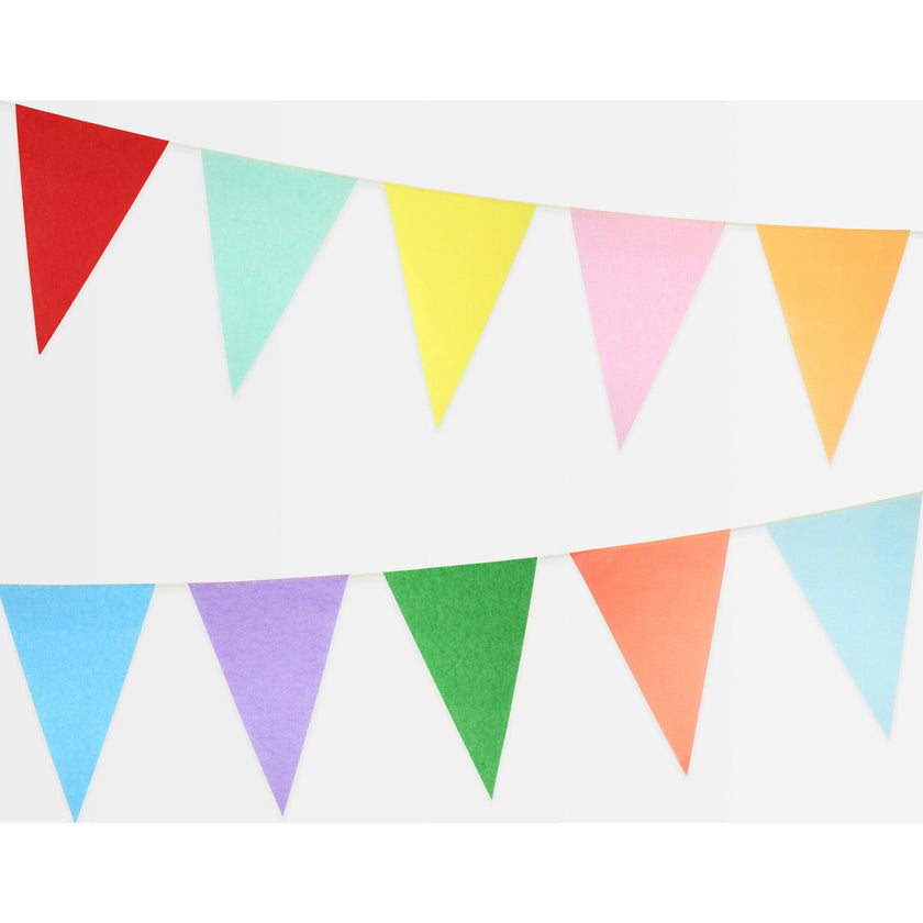Bright Tissue Flag Garland Set