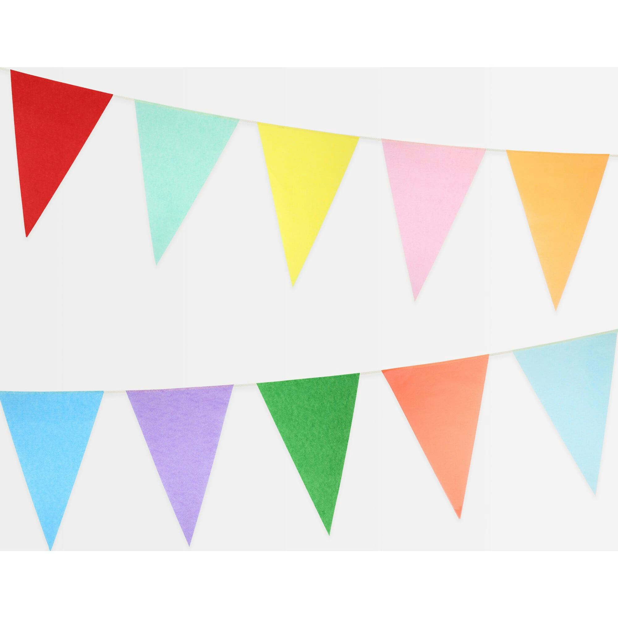 Bright Tissue Flag Garland Set
