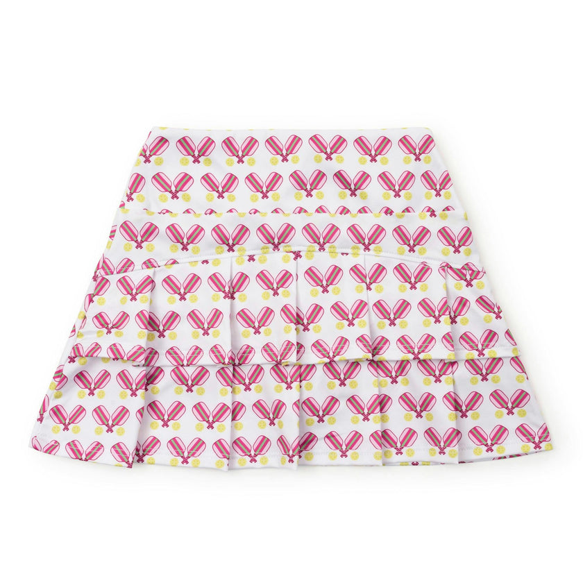Margot Girls' Performance Skirt by LH Sport Pickleball Pink