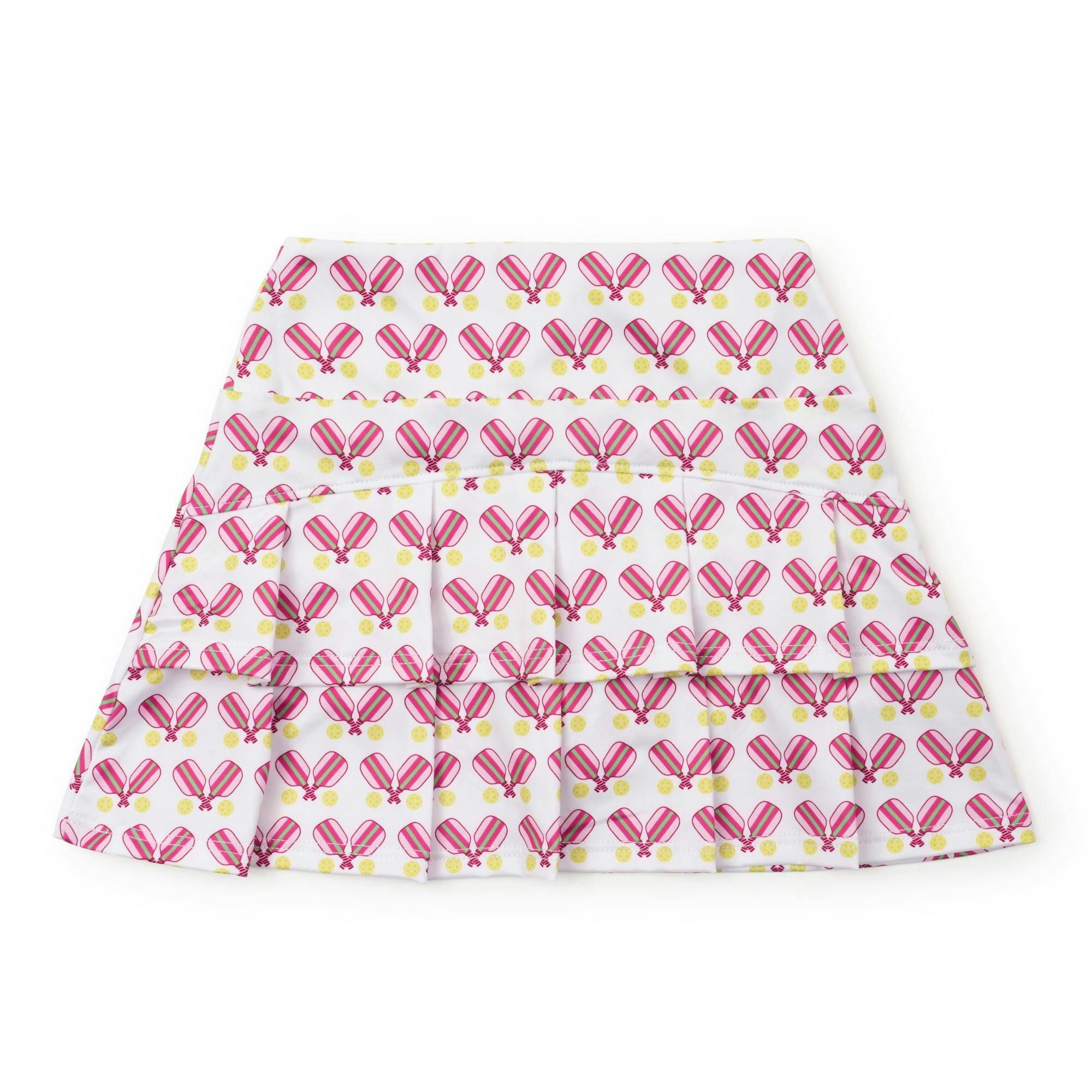 Margot Girls' Performance Skirt by LH Sport Pickleball Pink