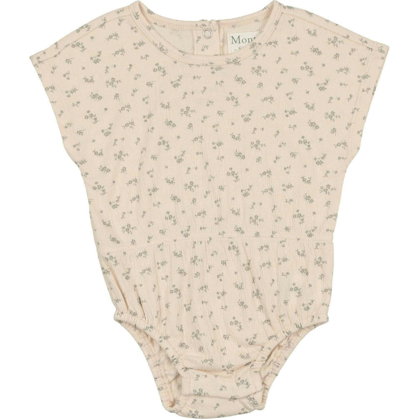 Girls Printed Gauze Romper