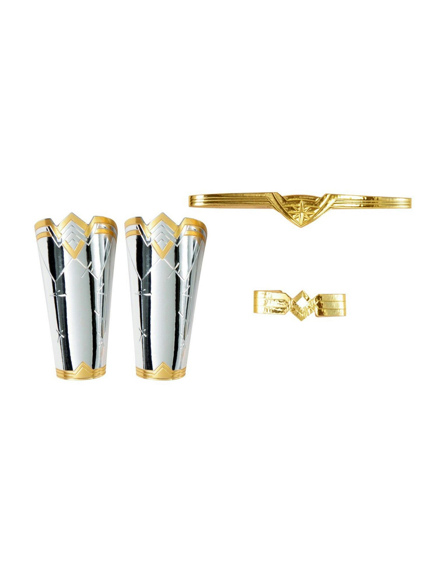 Women's WW2 Wonder Woman Tiara, Armband and Cuffs