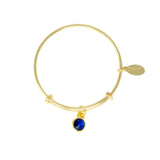 September Birthstone Bangle Bracelet