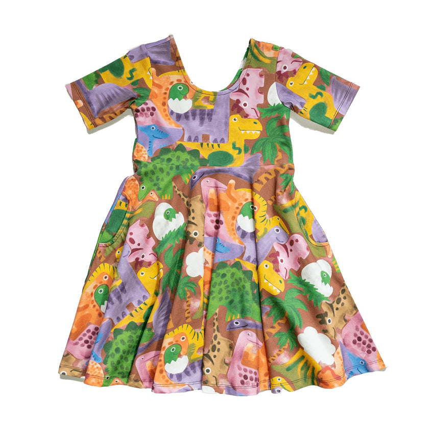 Reese Print Scoop Neck Dress