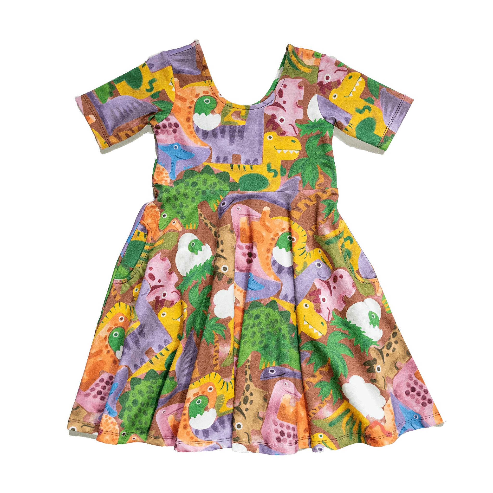Reese Print Scoop Neck Dress