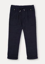 The Navy Flannel Jogger Trousers