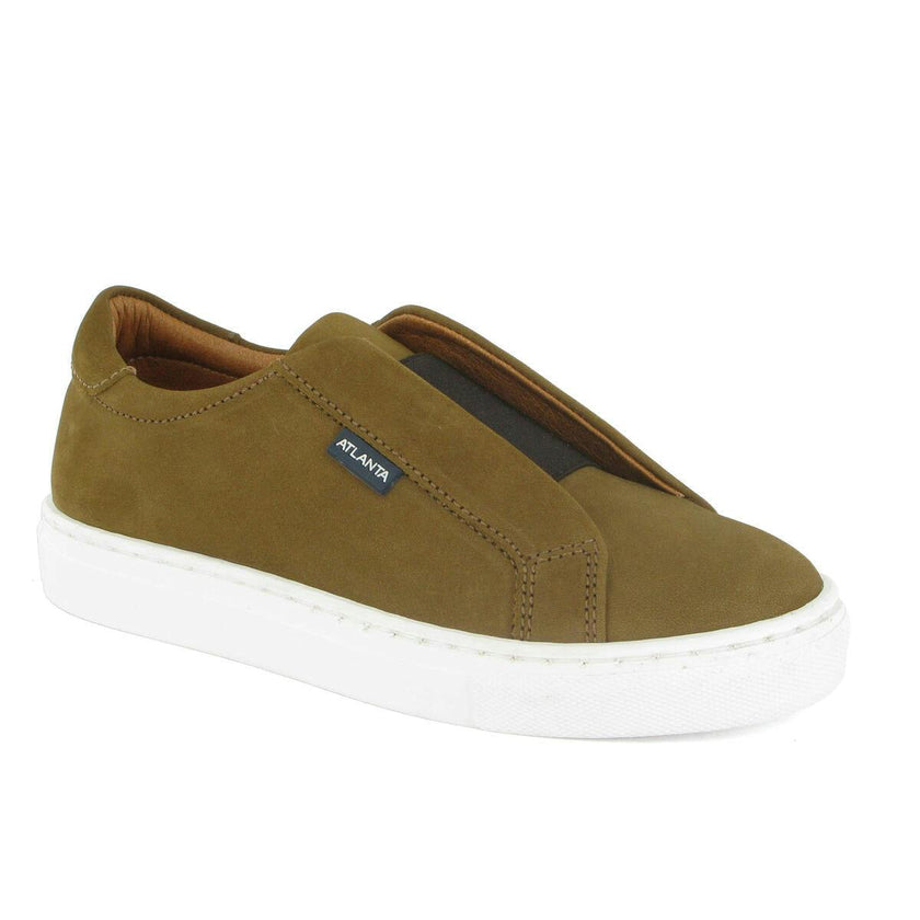 Nubuck Leather Sneaker, Camel