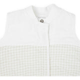 Cotton Muslin Quilted Sleep Bag - Tan Gingham