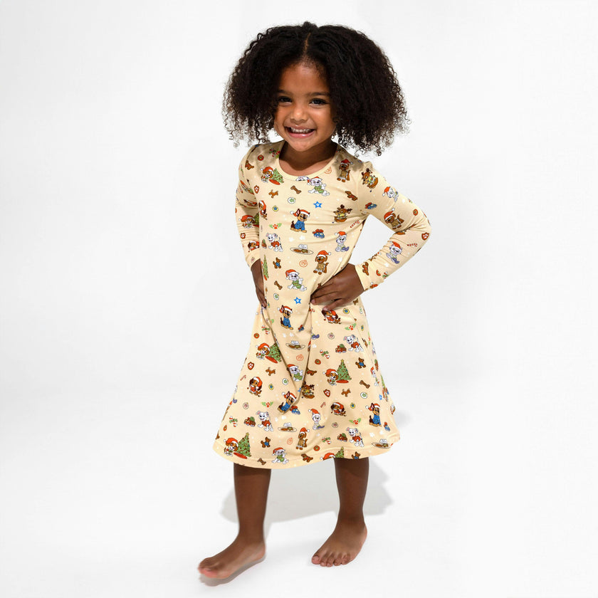 PAW Patrol: Jingle Paws Bamboo Girls' Long Sleeve Dress