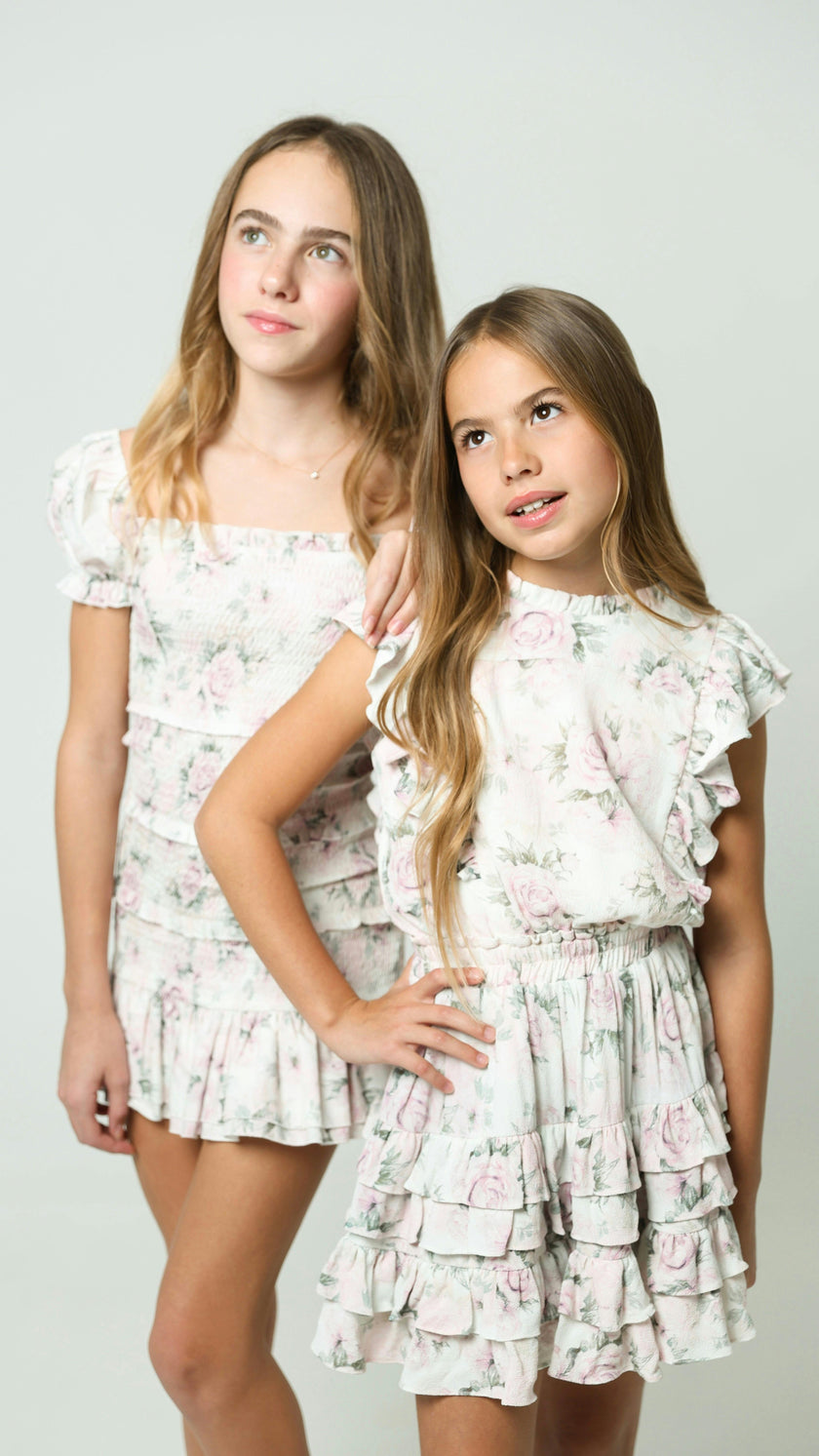Milou Dress in Dusty Rose