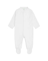 Angel Wing™ Pointelle Sleepsuit - White