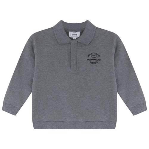 French Fleece Spandex Polo Sweatshirt