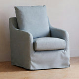 Reese Eco-Linen Slip Cover Swivel Glider