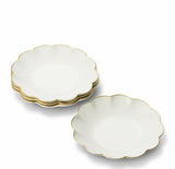Scalloped Appetizer Plates S/4