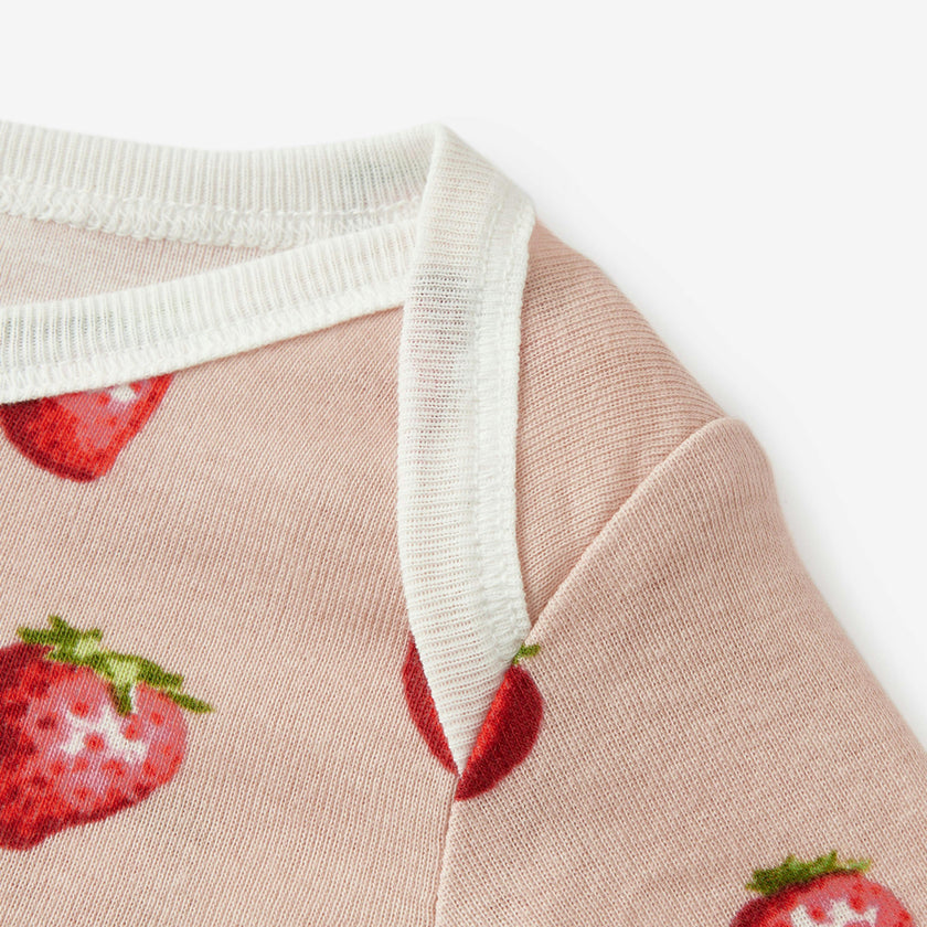 Strawberry Organic Cotton Short Sleeve One Piece