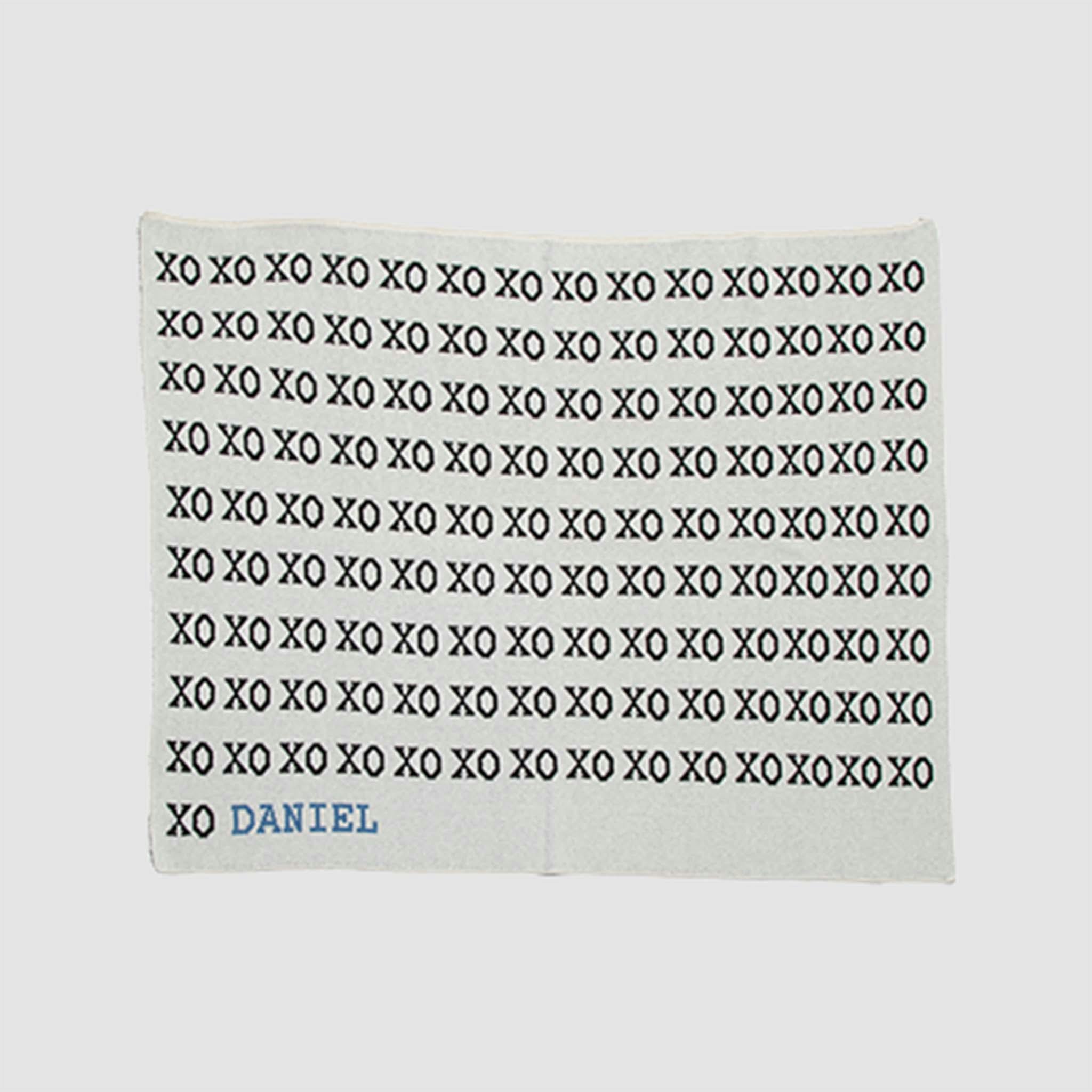 Custom Personalized Baby Sustainable Knit Throw Blanket - Typewriter