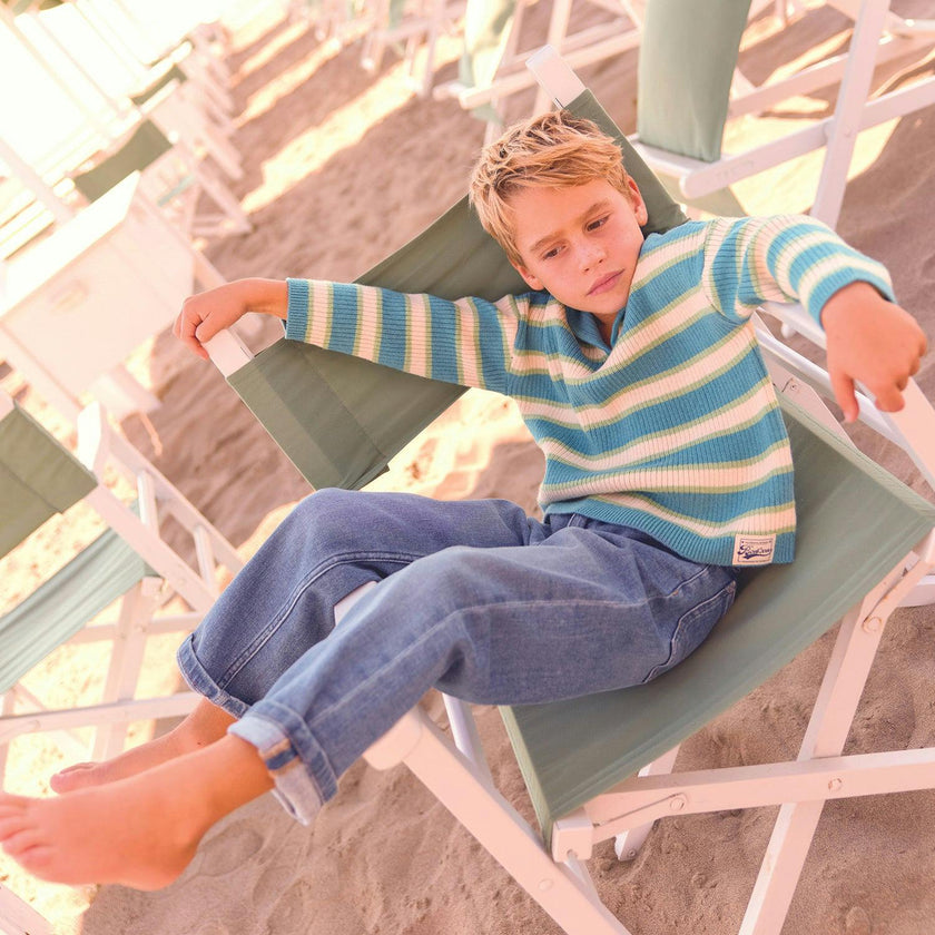 BONTON Blue Fish Leonard Sweater