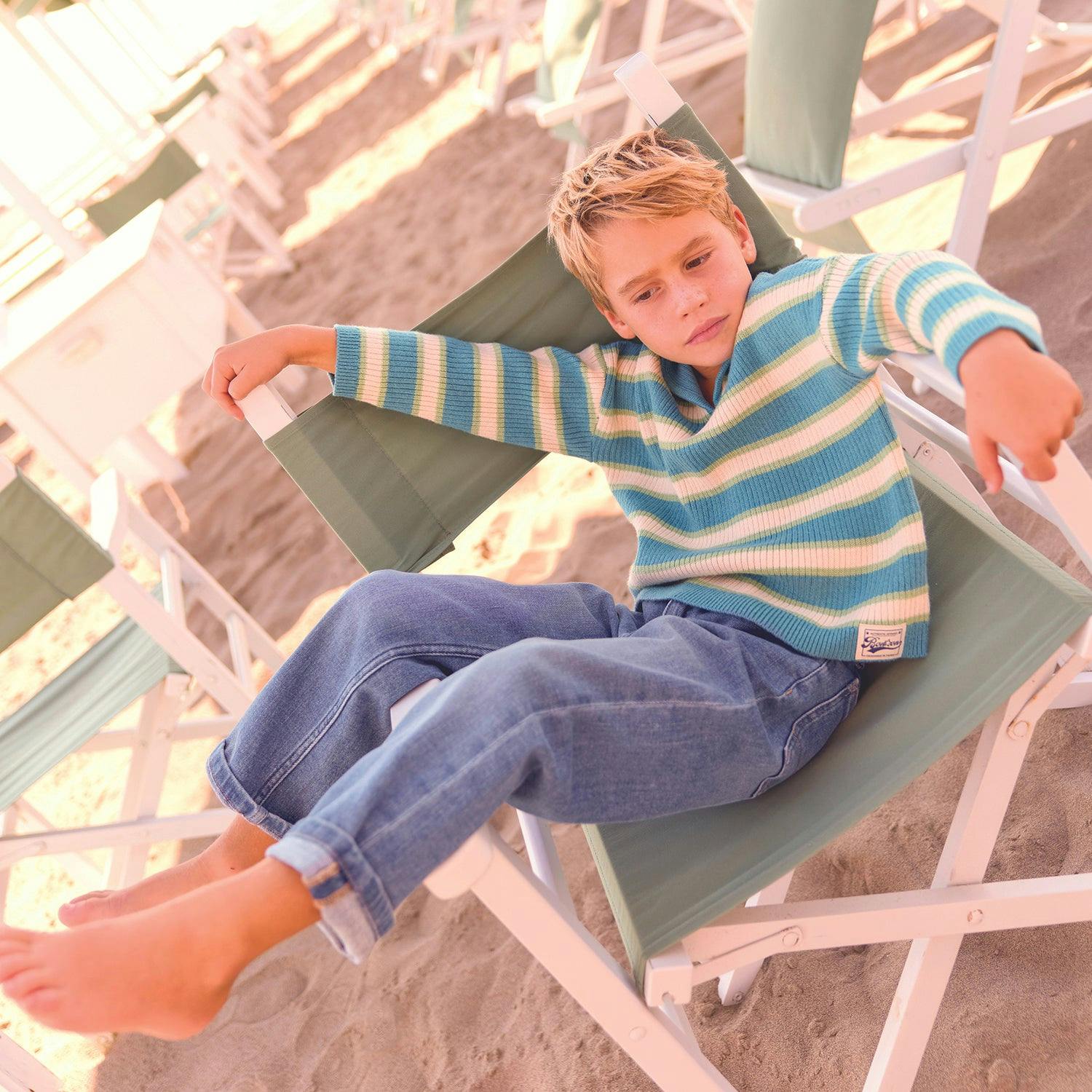 Blue Leonard Sweater