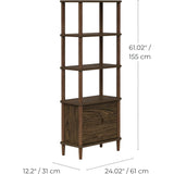 Teamson Home Ellery Freestanding 5-Tier Storage Cabinet