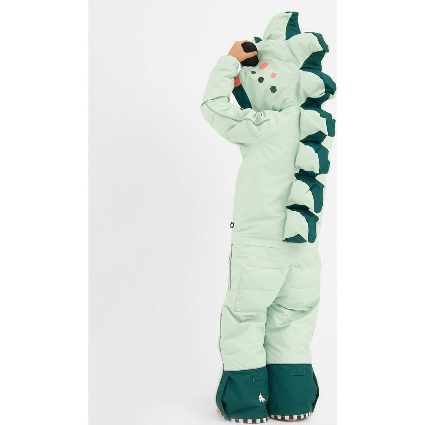 Lilido Monster Adjustable Hood Waterproof Zipper Snowsuit, Green