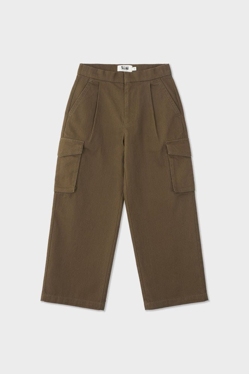 Organic Cotton Wide Leg Cargo Pant