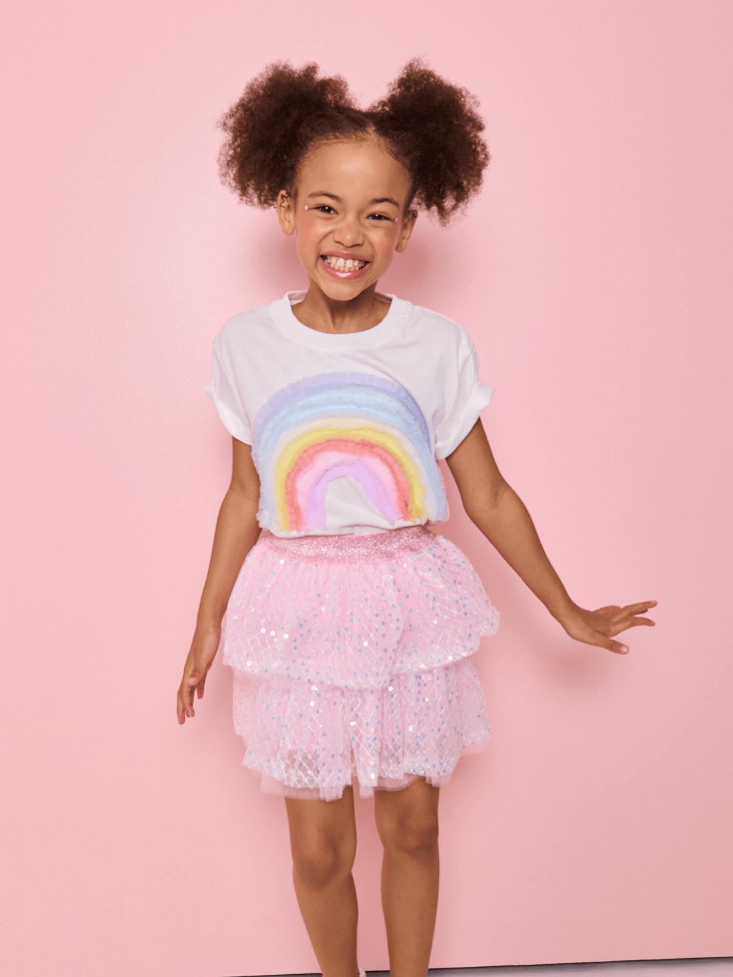 Sequin Party Tiered Skirt