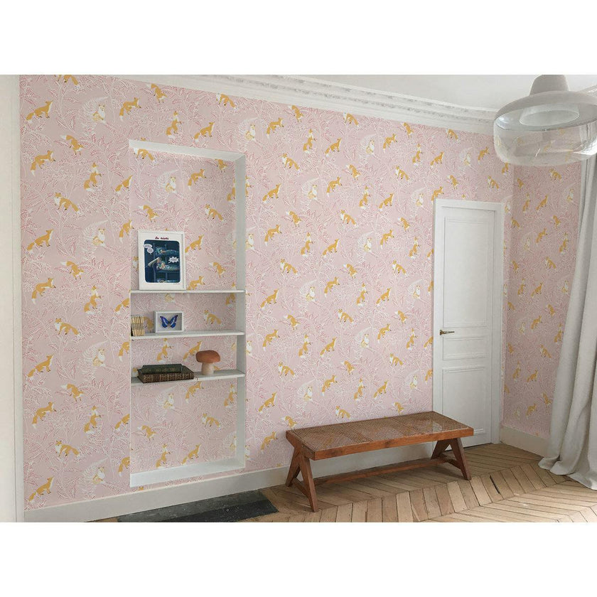 Papier peint KITSUNE coloris Rose