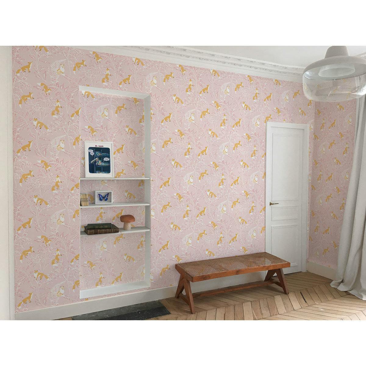 Papier peint KITSUNE coloris Rose