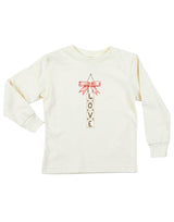 Love Blocks Bow Organic Kids T-Shirt Long Sleeve