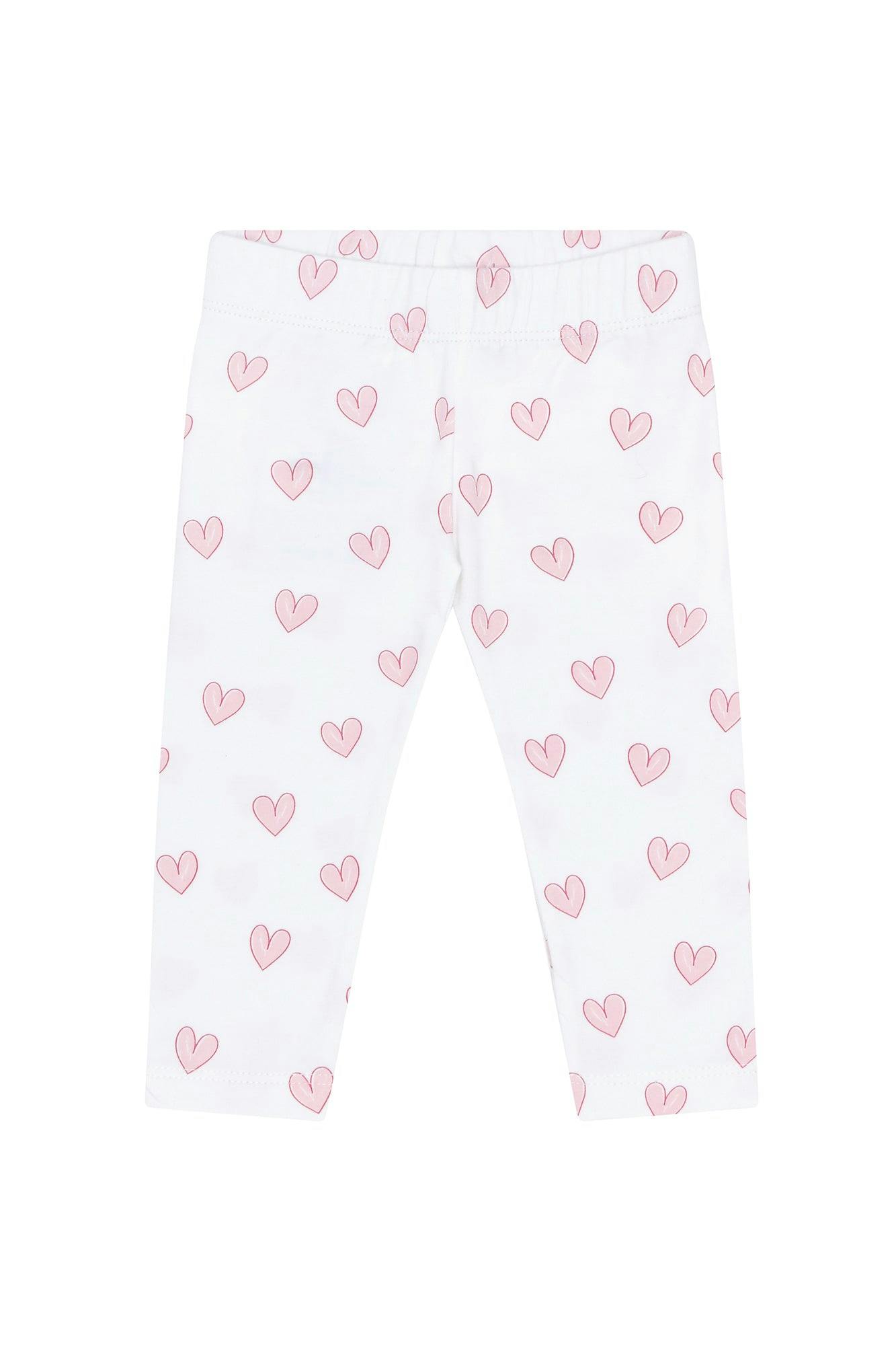 Pink Heart Tee-Leggings Set