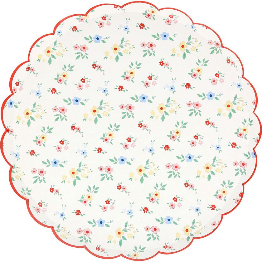 Ditsy Posy Scalloped Side Plates