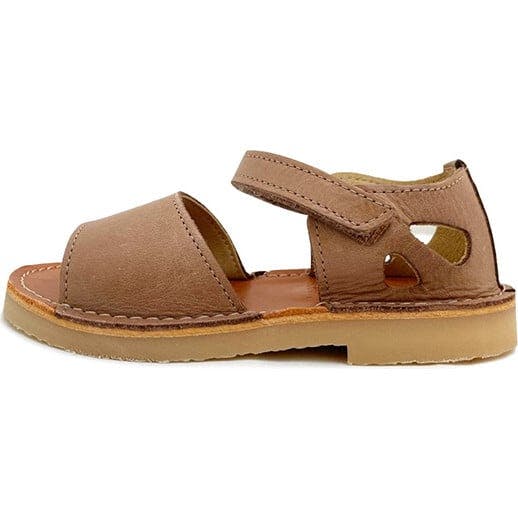 Mavis Leather Velcro Sandal, Brown