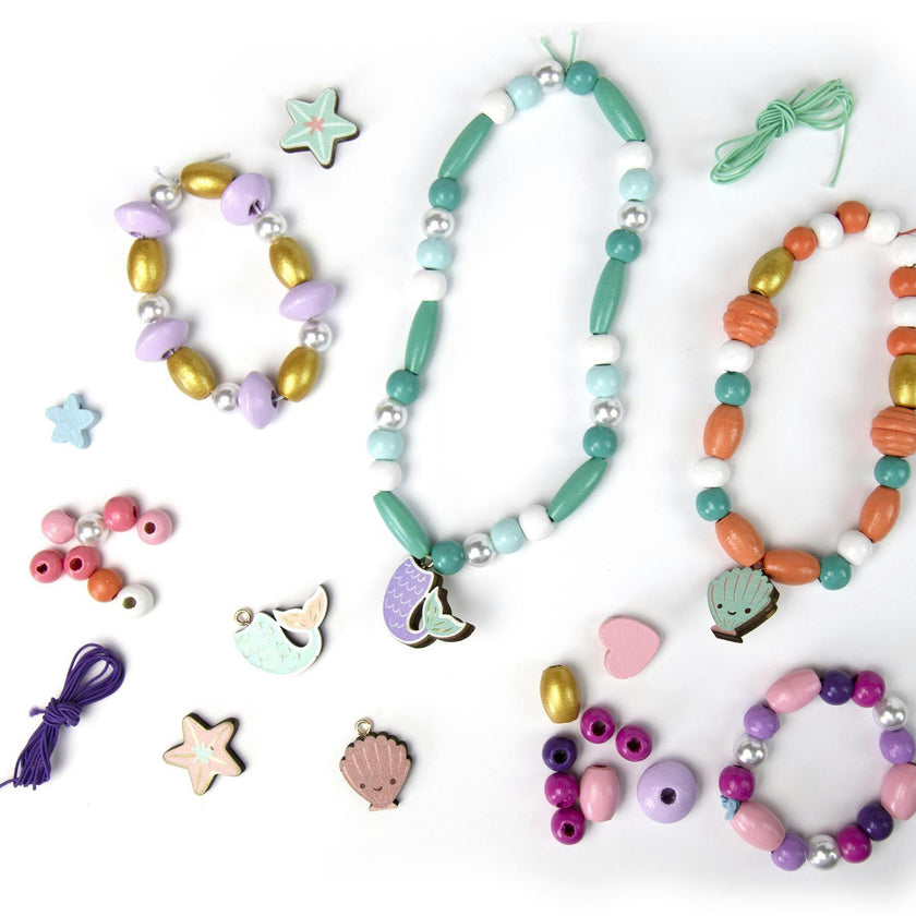 Les Perles -Mermaid Wooden Beads - 4y+