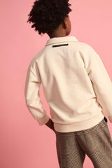 Fleece Polo Cream