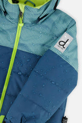 Two Piece Play Snowsuit Greyish Blue And Navy With Greyish Blue Pants