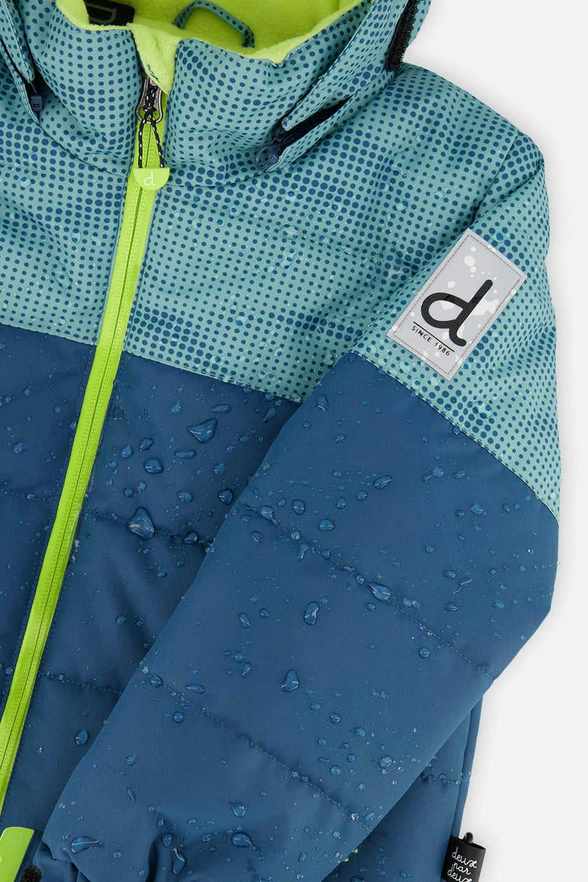 Two Piece Play Snowsuit Greyish Blue And Navy With Greyish Blue Pants