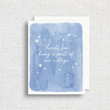 Thank for Being a Part of Our Village Greeting Card