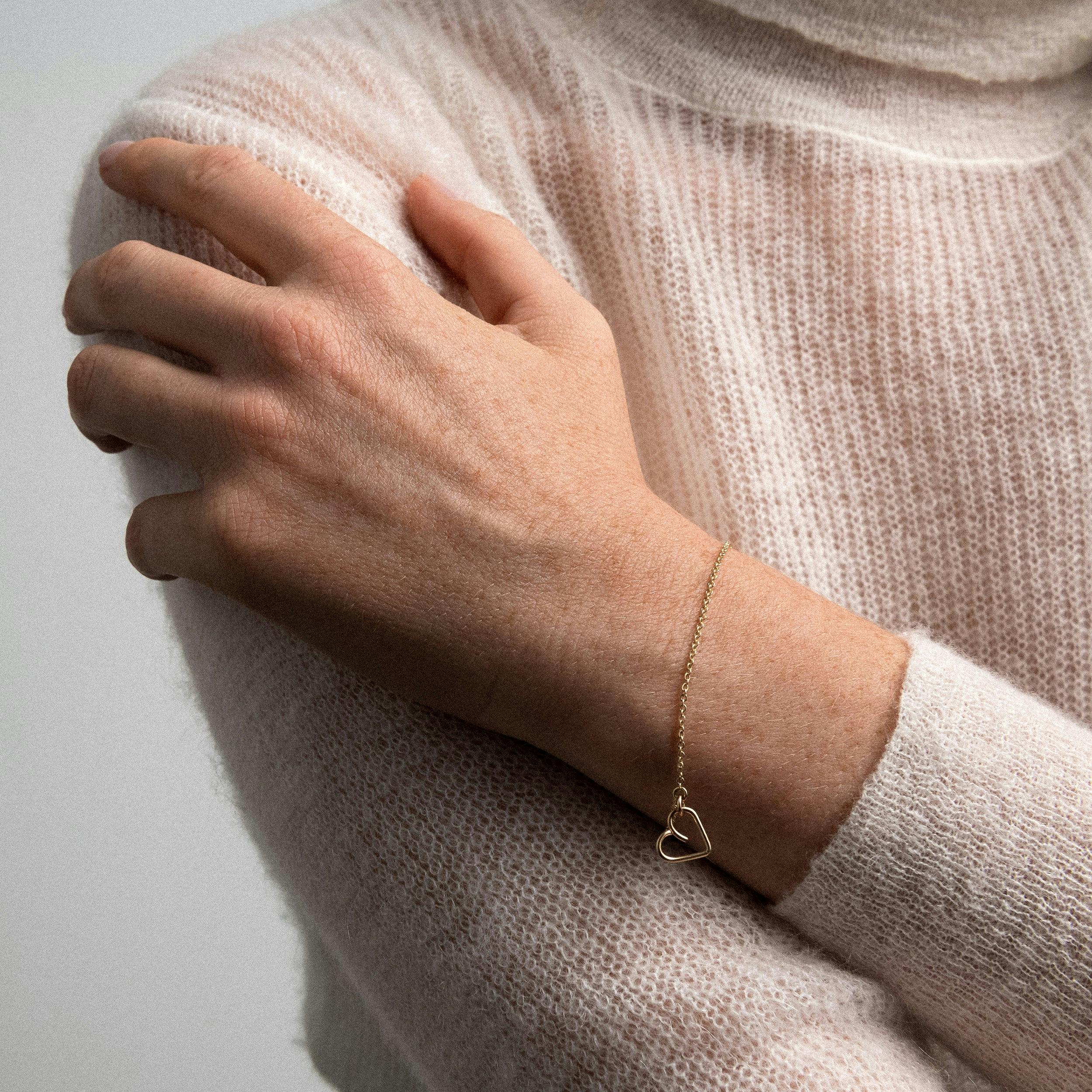 Lucky One Charm Bracelet, Yellow Gold-Filled