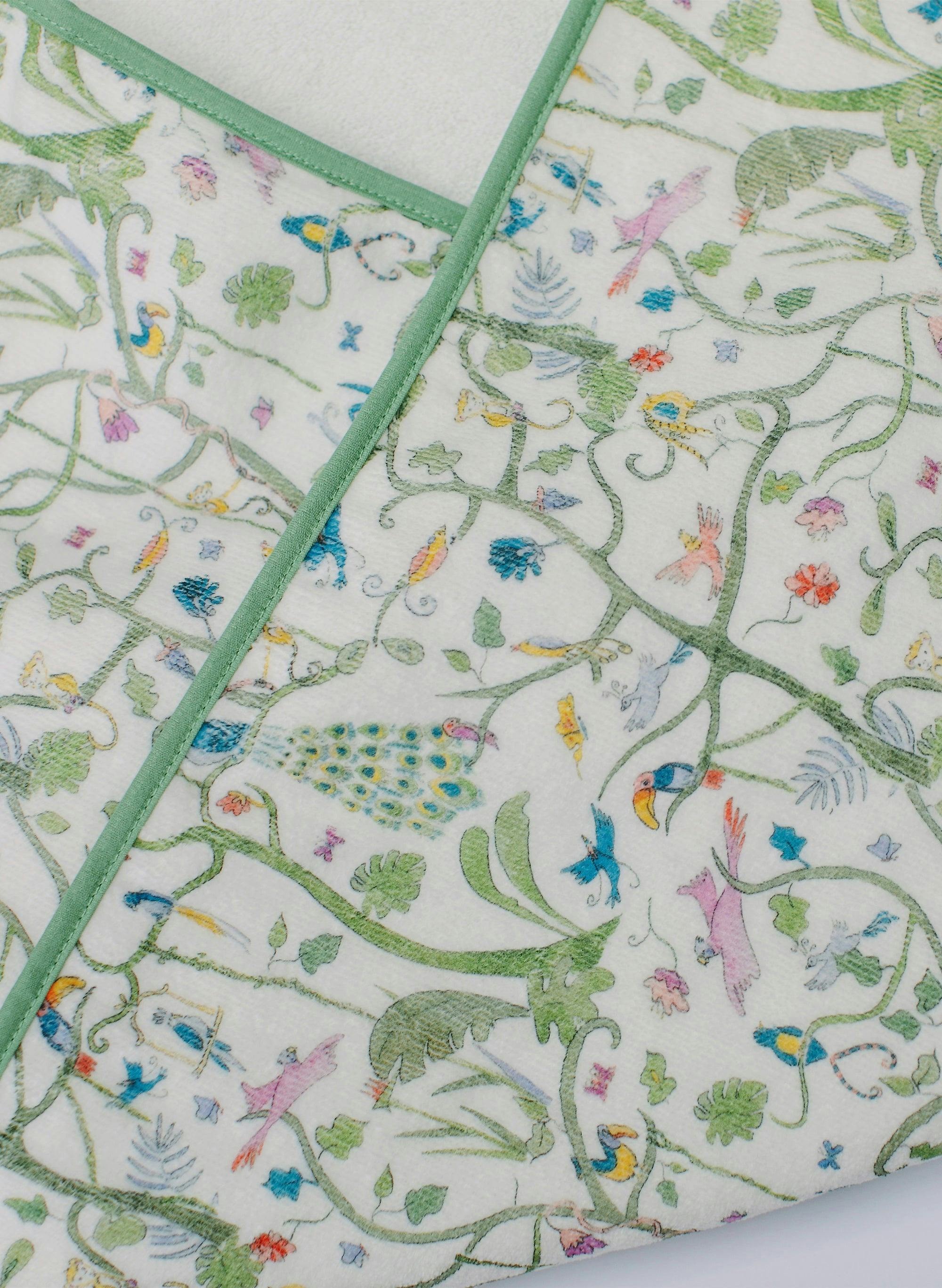 Hooded Bath Towel - Tropical Garden