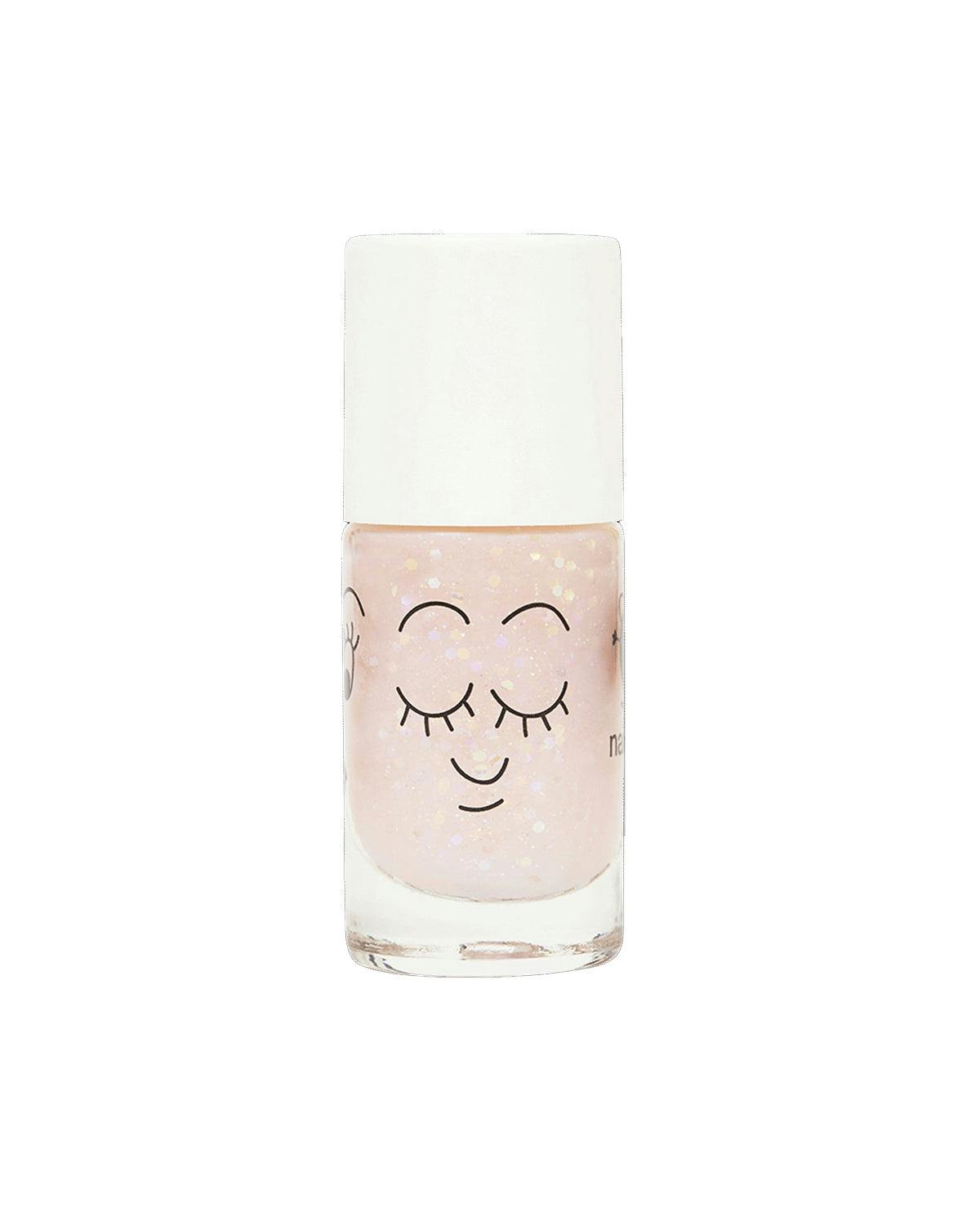 Nail Polish for Kids GLITTER SINGLE POLLY Light Pink Glitter