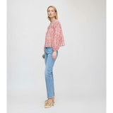 The Skye Top - Coral Corsica Paisley