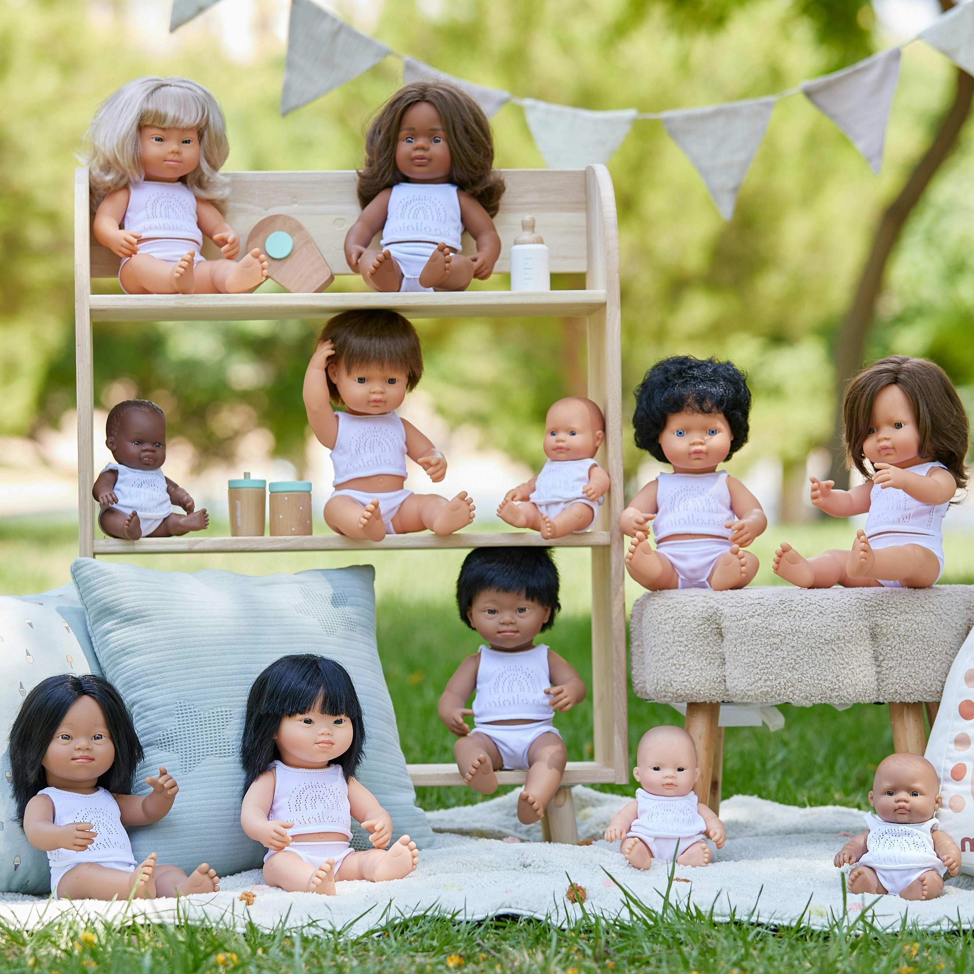 Hispanic Baby Boy Doll with Down Syndrome - 15''