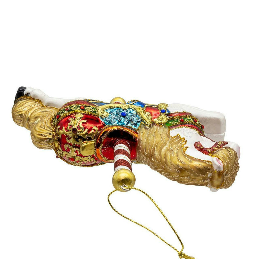 Kurt Adler 6-Inch Bellissimo Glass Carousel Horse Ornament