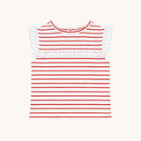 Eyelet Lace Tank in Red Heart Stripe
