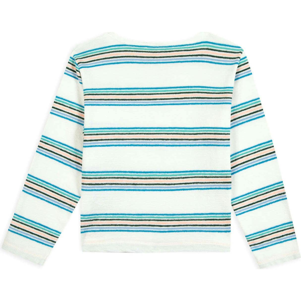 BONTON Rainbow Stripe T-Shirt - Ecru Bonton