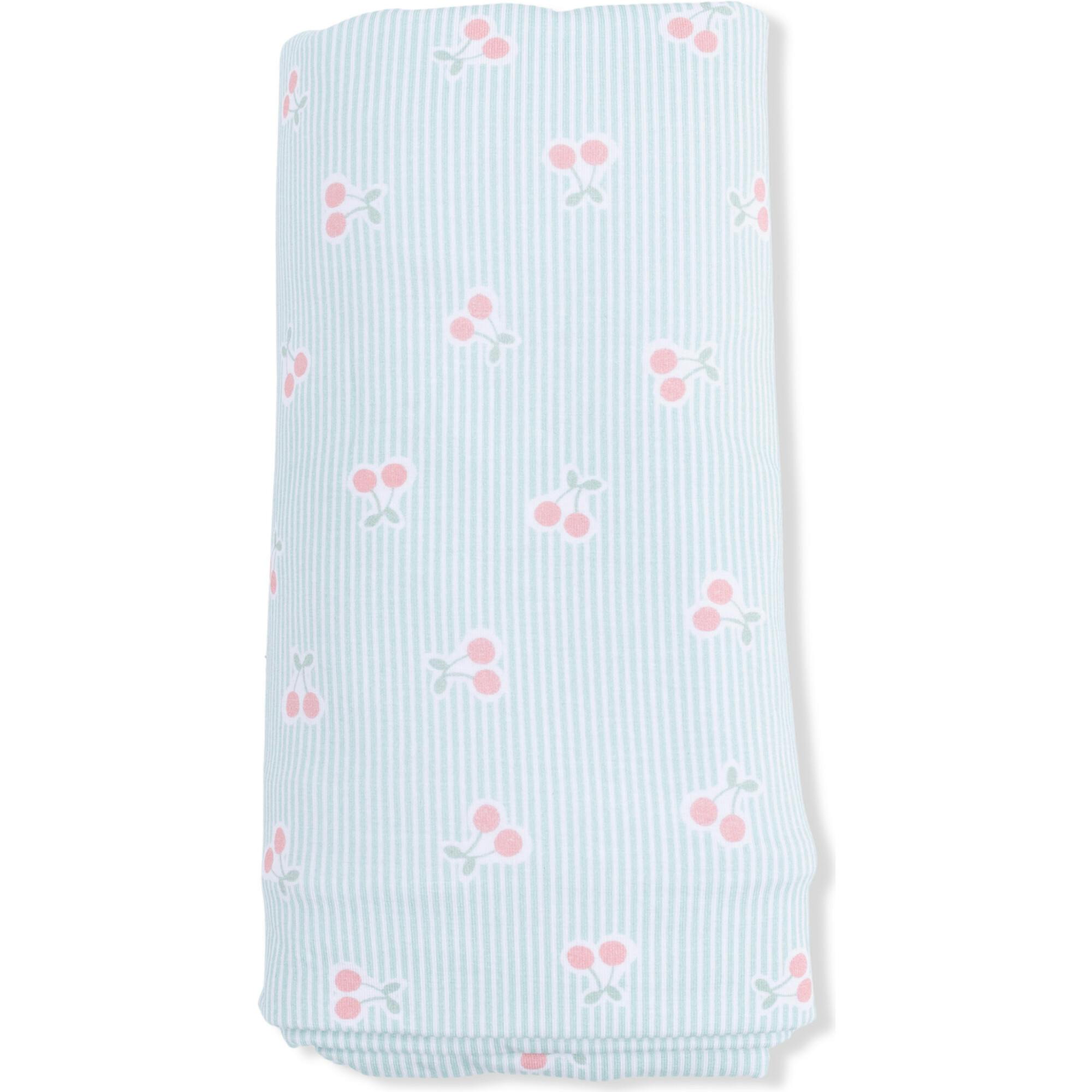 Tiny Cherry Stripe - Swaddle Blanket